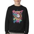 Respect The Drip Baseball Drip Glove Youth Boys Girls Player Youth Crewneck Sweatshirt Respect The Drip Baseball Drip Glove Youth Boys Girls Player Youth Crewneck Sweatshirt