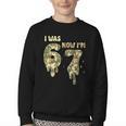 Retro I Was 6 Now I'm 7 Camo 67 Ice Cream Drip Baseball Youth Crewneck Sweatshirt