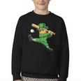 Retro Leprechaun Baseball St Patricks Day Sport Men Boy Kids Youth Crewneck Sweatshirt Retro Leprechaun Baseball St Patricks Day Sport Men Boy Kids Youth Crewneck Sweatshirt