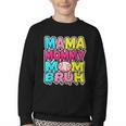 Retro Mama Mommy Mom Bruh Baseball Women Girls Youth Crewneck Sweatshirt Retro Mama Mommy Mom Bruh Baseball Women Girls Youth Crewneck Sweatshirt