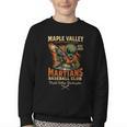 Retro Minor League Maple Valley Martians Baseball Club Youth Crewneck Sweatshirt Retro Minor League Maple Valley Martians Baseball Club Youth Crewneck Sweatshirt