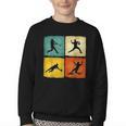 Retro Style Baseball Lover Playing Men Women Kids Baseball Youth Crewneck Sweatshirt Retro Style Baseball Lover Playing Men Women Kids Baseball Youth Crewneck Sweatshirt