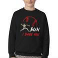 Run Steal I Dare You Humor Baseball Catcher Vintage Youth Crewneck Sweatshirt Run Steal I Dare You Humor Baseball Catcher Vintage Youth Crewneck Sweatshirt