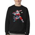 Santa Playing Baseball Men Boys Christmas Baseball Player Youth Crewneck Sweatshirt Santa Playing Baseball Men Boys Christmas Baseball Player Youth Crewneck Sweatshirt