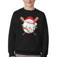 Santa Sports For Men Boys Christmas Baseball Player Youth Crewneck Sweatshirt Santa Sports For Men Boys Christmas Baseball Player Youth Crewneck Sweatshirt