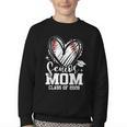 Senior Mom Class Of 2026 Baseball Graduation Heart Youth Crewneck Sweatshirt Senior Mom Class Of 2026 Baseball Graduation Heart Youth Crewneck Sweatshirt