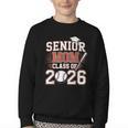 Senior Mom Class Of 2026 Graduate Baseball 2026 Graduation Youth Crewneck Sweatshirt Senior Mom Class Of 2026 Graduate Baseball 2026 Graduation Youth Crewneck Sweatshirt