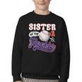 Sister Rookie Of Year 1st Birthday Baseball Theme Matching Youth Crewneck Sweatshirt Sister Rookie Of Year 1st Birthday Baseball Theme Matching Youth Crewneck Sweatshirt