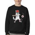 Six Seven 67 Baseball Cat Birthday Men Kids Boys Youth Crewneck Sweatshirt Six Seven 67 Baseball Cat Birthday Men Kids Boys Youth Crewneck Sweatshirt