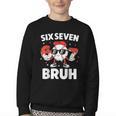 Six Seven Bruh Valentines Baseball Kids 67 Valentine Boys Youth Crewneck Sweatshirt Six Seven Bruh Valentines Baseball Kids 67 Valentine Boys Youth Crewneck Sweatshirt