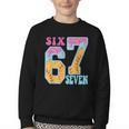 Six Seven Drip Baseball Player Number 67 Or 67th Birthday Youth Crewneck Sweatshirt Six Seven Drip Baseball Player Number 67 Or 67th Birthday Youth Crewneck Sweatshirt