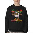 Six Seven History Month Baseball Drip Sports Youth Crewneck Sweatshirt