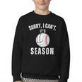 Sorry I Can't It's Volleyball Baseball Season Mom Of Both Youth Crewneck Sweatshirt Sorry I Can't It's Volleyball Baseball Season Mom Of Both Youth Crewneck Sweatshirt