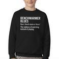 Sport Definition Baseball Soccer Benchwarmer Blues Youth Crewneck Sweatshirt Sport Definition Baseball Soccer Benchwarmer Blues Youth Crewneck Sweatshirt