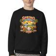 Spring Training 2026 Baseball Vintage Sunset Youth Crewneck Sweatshirt