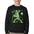 St Patricks Day Baseball Skeleton Irish Leprechaun Hat Boys Youth Crewneck Sweatshirt St Patricks Day Baseball Skeleton Irish Leprechaun Hat Boys Youth Crewneck Sweatshirt