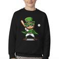 St Patrick’s Day Leprechaun Baseball Irish Graphic Youth Crewneck Sweatshirt St Patrick’s Day Leprechaun Baseball Irish Graphic Youth Crewneck Sweatshirt