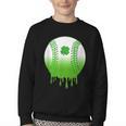 St Patricks Day Shamrock Baseball Irish Boys Kids Men Youth Crewneck Sweatshirt St Patricks Day Shamrock Baseball Irish Boys Kids Men Youth Crewneck Sweatshirt