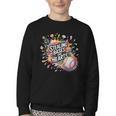 Stealing Bases And Hearts Baseball Puns Sports Youth Crewneck Sweatshirt