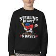 Stealing Hearts & Bases Valentine’s Day Baseball Love Youth Crewneck Sweatshirt Stealing Hearts & Bases Valentine’s Day Baseball Love Youth Crewneck Sweatshirt