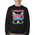 I Survived 100 Days Of School Baseball Cream Drip Boys Youth Crewneck Sweatshirt I Survived 100 Days Of School Baseball Cream Drip Boys Youth Crewneck Sweatshirt