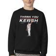 Thank You Kersh Clayton Kershaw Los Angeles Baseball MLBPA Youth Crewneck Sweatshirt
