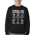 Things I Do In My Spare Time Baseball Lover Youth Crewneck Sweatshirt Things I Do In My Spare Time Baseball Lover Youth Crewneck Sweatshirt