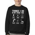 Things I Do In My Spare Time Baseball Lovers Kids Boys Youth Crewneck Sweatshirt Things I Do In My Spare Time Baseball Lovers Kids Boys Youth Crewneck Sweatshirt