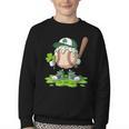 Toddler Baseball Drip Ice Cream Boys Kids St Patricks Day Youth Crewneck Sweatshirt Toddler Baseball Drip Ice Cream Boys Kids St Patricks Day Youth Crewneck Sweatshirt
