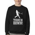 Touchdown Baseball Football Sports Youth Crewneck Sweatshirt Touchdown Baseball Football Sports Youth Crewneck Sweatshirt
