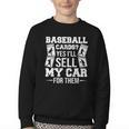 Trading Card Collector Cardboard Baseball Card Collector Youth Crewneck Sweatshirt