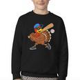 Turkey Baseball Thanksgiving Sports Humor Men Boy Kids Youth Crewneck Sweatshirt Turkey Baseball Thanksgiving Sports Humor Men Boy Kids Youth Crewneck Sweatshirt