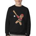 Ugly Christmas Sweater Gingerbread Baseball Toddler Kids Youth Crewneck Sweatshirt