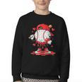 Valentine Baseball Drip Ice Cream Youth Boys Couples Youth Crewneck Sweatshirt Valentine Baseball Drip Ice Cream Youth Boys Couples Youth Crewneck Sweatshirt