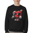 Valentines Day Baseball Heart Bat Sunglasses Men Boys Kids Youth Crewneck Sweatshirt Valentines Day Baseball Heart Bat Sunglasses Men Boys Kids Youth Crewneck Sweatshirt