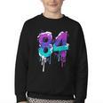 Vintage Baseball 84 Number Youth Crewneck Sweatshirt Vintage Baseball 84 Number Youth Crewneck Sweatshirt
