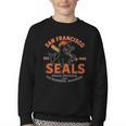 Vintage San Francisco Seals California Baseball Logo Youth Crewneck Sweatshirt