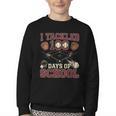 Women's 100 Days Of School Boys Kids Baseball Youth Crewneck Sweatshirt Women's 100 Days Of School Boys Kids Baseball Youth Crewneck Sweatshirt