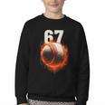 Women's 67 Baseball Boys Birthday Teens Six Seven Brainrot Youth Crewneck Sweatshirt Women's 67 Baseball Boys Birthday Teens Six Seven Brainrot Youth Crewneck Sweatshirt