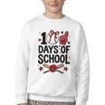100 Days Of School Coquette Bow Baseball 100th Day Girl Kid Youth Crewneck Sweatshirt 100 Days Of School Coquette Bow Baseball 100th Day Girl Kid Youth Crewneck Sweatshirt