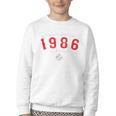 40 Year Old 1986 Classic Baseball 40th Birthday Youth Crewneck Sweatshirt 40 Year Old 1986 Classic Baseball 40th Birthday Youth Crewneck Sweatshirt