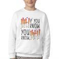 6 7 If You Know You Know Baseball Ice Cream Dip Youth Crewneck Sweatshirt