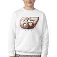 6 7 Six Seven American Baseball Graphic Youth Crewneck Sweatshirt 6 7 Six Seven American Baseball Graphic Youth Crewneck Sweatshirt