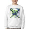 67 Baseball Drip Effect Urban Tee Style 6-7 Meme Graphic Premium Tri-Blend Youth Crewneck Sweatshirt