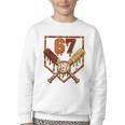 67 Baseball Drip Thanksgiving Six Seven Boys Teens Kids Youth Crewneck Sweatshirt