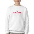Atlanta Baseball Vintage Player Minimalist Skyline Retro Youth Crewneck Sweatshirt Atlanta Baseball Vintage Player Minimalist Skyline Retro Youth Crewneck Sweatshirt