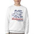 Take Me Out To The Ball Game Retro Peanuts Baseball Sports Youth Crewneck Sweatshirt