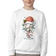 Baseball Christmas Ball Hat Snow Winter Premium Tri-Blend Youth Crewneck Sweatshirt Baseball Christmas Ball Hat Snow Winter Premium Tri-Blend Youth Crewneck Sweatshirt