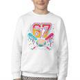 Baseball Drip 6 7 Number 67 Six Seven Meme Boys Kids Youth Crewneck Sweatshirt Baseball Drip 6 7 Number 67 Six Seven Meme Boys Kids Youth Crewneck Sweatshirt