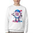 Baseball Drip 8th 8 Year Old Birthday Boys Pitcher Player Youth Crewneck Sweatshirt